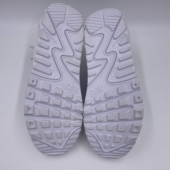 Nike Air Max 90 LTR White / Merallic Silver Womens Shoes - Picture 6 of 8